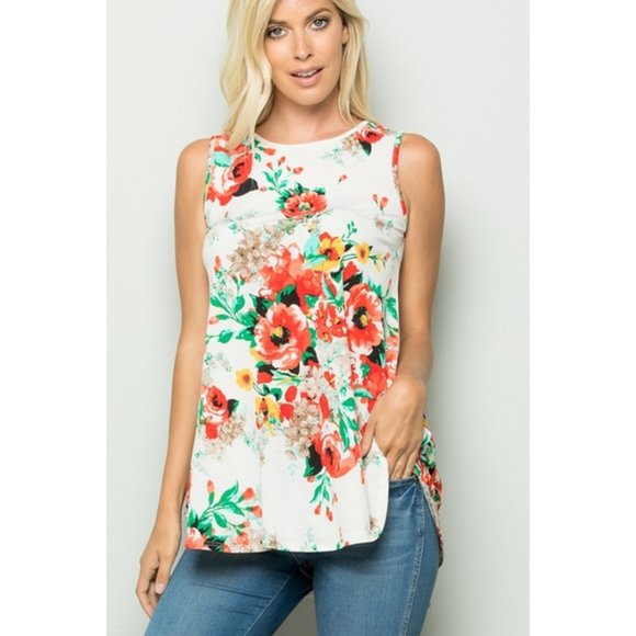 Floral Print Top - Picture 2 of 2